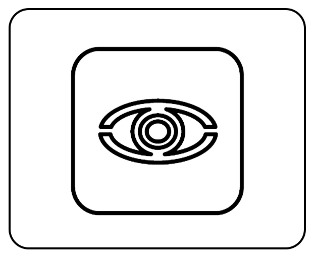 CONVEXE Effet loupe pour élargir le champ de vision.