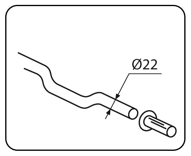 MANILLAR, Convient pour guidon 22mm de diamètre.
