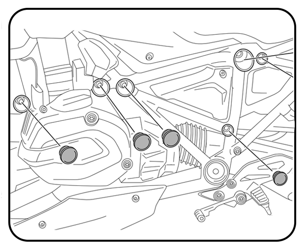 2 FONCTIONNALITÉS, Couvrir les zones creuses du chassis et améliorer l'esthétique de votre moto